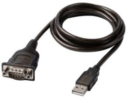 Kabel USB Lindy USB-A - RS-232 1.5 m Czarny (L43413)