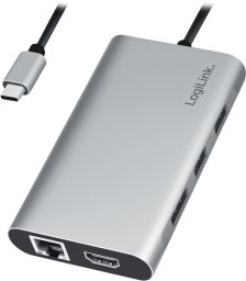 HUB USB LogiLink LogiLink USB-C Hub, 7-Ports, USB 3.2 Gen 1, 7x USB-A Alu.