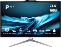 Komputer MSI MSI PC AIO PRO AP222T 14M-623EU, Pentium G7400, 21.5" FHD Touch,8GB,128 GB SSD,Intel UHD,W11Pro,White