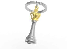 Breloczek Metalmorphose Brelok do kluczy 3D król szachowy