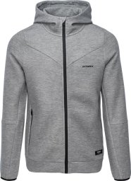 FITANU Męska bluza Fitanu TANER b-dark grey melange rozmiar XL