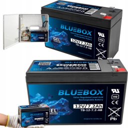 Bluebox AKUMULATOR ŻELOWY BEZOBSŁUGOWY UPS 12V 7.2Ah (wymiar 7Ah, 7.5Ah, 9Ah, 10Ah)