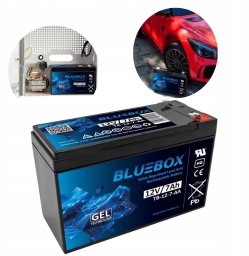 Bluebox AKUMULATOR ŻELOWY BEZOBSŁUGOWY 12V 7Ah (7,2Ah 7,5Ah 9Ah) Zasilanie Awaryjne