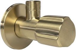 Rea Zawór kątowy 02 1/2" x 3/8" Złoty szczotkowany