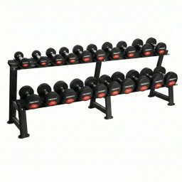 UnderFit Zestaw hantli UF13006 gumowanych 2 x 5-50 kg