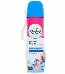 Depilator Veet Veet Hair Removal Cream Krem do depilacji w sprayu do skóry wrażliwej 150ml
