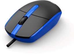 Mysz C-Tech C-TECH Myś WM-10, czarno-niebieska, USB