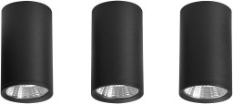 Lampa sufitowa Beliani Lampa sufitowa LED BARCALA Metal Czarny