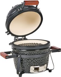 Beliani Mini grill węglowy KAMADO Ceramika Czarny
