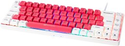 Klawiatura Gamiac GAMIAC TKL69G SF Gaming Keyboard, Kailh Red - white/red