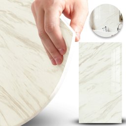 Heckermann Samoprzylepny panel ścienny 40x80cm (10szt) Marmur 6018 Połysk 3D PCV Laminat