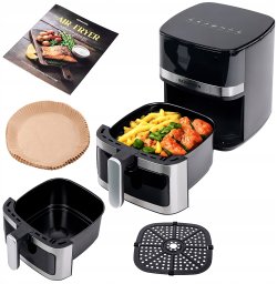 Frytkownica beztłuszczowa BERGMANN Frytkownica Beztłuszczowa 5L AIR FRYER BERGMANN 1400W 8 PROGRAMÓW