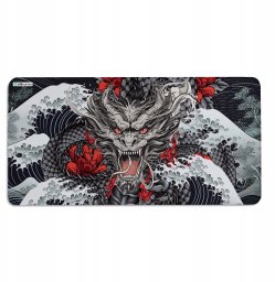 Podkładka KBcustom DUŻA PODKŁADKA MATA POD MYSZKĘ MYSZ 120x60cm XXXL KBcustom Biurko Dragon 46