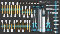 Zestaw narzędzi Hazet Hazet screwdriver socket set 163-603/52, size 4/3+, 52-piece tool set, metric and imperial dimensions