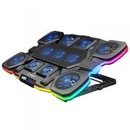 Podstawka chłodząca Rampage Podstawka chłodząca Rampage GLACIERS50 Gamingowa pod laptop 14–17”, 2600RPM, czarna