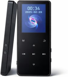 Spreest ODTWARZACZ MP3 MUZYKI BLUETOOTH RADIO FM 32GB PRZENOŚNY AUDIOBOOK SŁUCHAWKI