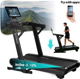 Bieżnia HMS TERRUN475 BIEŻNIA DOMOWA Z DWUKIERUNKOWĄ REGULACJĄ KĄTA NACHYLENIA HMS