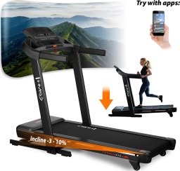 Bieżnia HMS TERRUN275 BIEŻNIA DOMOWA Z DWUKIERUNKOWĄ REGULACJĄ KĄTA NACHYLENIA HMS