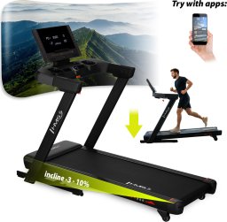 Bieżnia HMS TERRUN350 BIEŻNIA DOMOWA Z DWUKIERUNKOWĄ REGULACJĄ KĄTA NACHYLENIA HMS