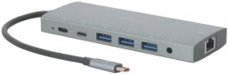 Stacja/replikator Mobilis Mobilis 020028 stacja dokująca Przewodowa USB 3.2 Gen 1 (3.1 Gen 1) Type-C Szary
