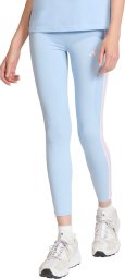 Adidas Legginsy damskie adidas Essentials 3-Stripes Cotton błękitne KD2352 2XL