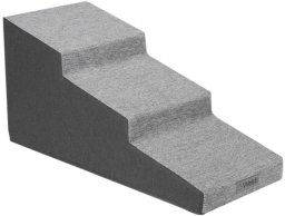 Welsti Schody dla psa Welsti 50 cm 3 pochylne stopnie ciemne szare do 15 kg