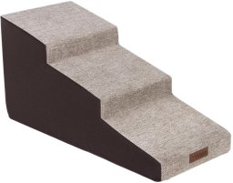 Welsti Schody dla psa Welsti 50 cm 3 pochylne stopnie beżowo-brązowe do 15 kg