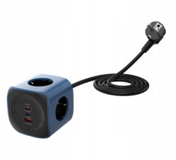 Ładowarka Beline Kostka zasilająca 6w1 Cellline Power Socket Cube 2500W USB/2xUSB-C 65W niebieski