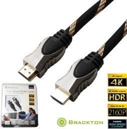Kabel Icidu Brackton HDMI - HDMI v2.0a High Speed 4K 10m 4250923701379 HDE-FKR-1000.BG (4250923701379)