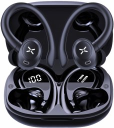 Słuchawki Manta Słuchawki bezprzewodowe TWS douszne sportowe Manta RYTMO Sport 2 MATWS012BK Czarne