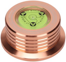 Gramofon Docisk płyt winylowych gramofonowy stabilizator aluminiowy kolor MIEDZIANY