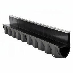 GardenPlus Czarny Kanał Szczelinowy Odwodnienie Liniowe B125 1M PP Odpływ posadzkowy