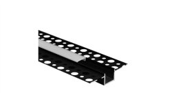 Eco Light Profil GP02 podtynkowy czarny +klosz mrożony 2m