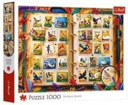 Trefl Puzzle 1000 Kolekcja znaczków - atlas ptaków TREFL