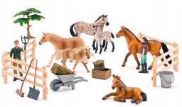 Figurka Woodyland WOODYLAND FAUNICA Zestaw koni 96035 60354