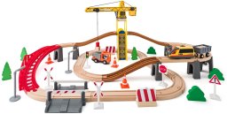 Woodyland WOODYLAND Kolejka drewn.Dźwig 70el 93073 30739