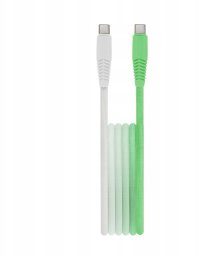 Kabel USB Gembird USB-C - USB-C 1.5 m Biało-zielony (GSM187255)