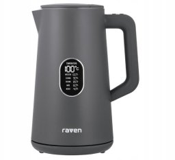 Czajnik RAVEN Czajnik elektryczny RAVEN EC024A 1,5L 1800W Regulacja temperatury Grafitowy