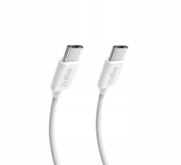 Kabel USB SBS Kabel Przewód SBS USB-C do USB-C 4.0 240W 1 metr Biały