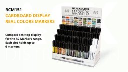 Gimmik AK Interactive:  Real Colors Markers - RCM151 - Cardboard Display (216)