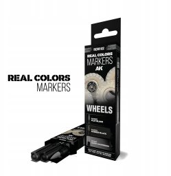 Gimmik AK Interactive: Real Colors Markers - RCM102 - Set - Wheels (3)