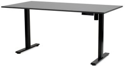 Biurko Biurko regulowane Cadet 80x160 cm, antracyt, czarna rama
