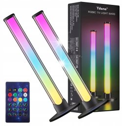 Bedee LISTWA GAMINGOWA LED ZESTAW LAMP STOJĄCYCH DO TELEWIZORA PODŚWIETLENIE 2szt