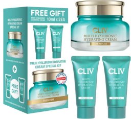 Cliv Cliv Multi Hyaluronic Krem Do Twarzy Z Kwasem Hyaluronowym 2X10Ml + Krem Do Twarzy Z Kwasem Hyaluronowym - 50Ml