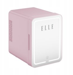 Lodówka turystyczna Elle Mini lodówka z lusterkiem do makijażu LED ELLE 4L fioletowa