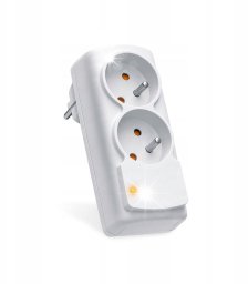 Listwa zasilająca HSK Data Listwa zasilająca Acar mini CO przeciwprzepięciowa 2 gniazda szara (W0269)