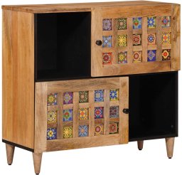 vidaXL Bufet z drzwiami 80 x 33,5 x 75 cm Drewno z mango