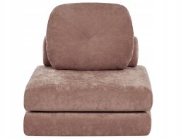 Beliani Sofa rozkładana jednoosobowa OLDEN Brązowy