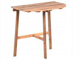 Beliani Stolik bistro OSIGO 44 cm 70 cm Drewno akacjowe Brązowy