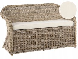 Beliani Sofa ogrodowa dla 2 osób SUSUA Rattan